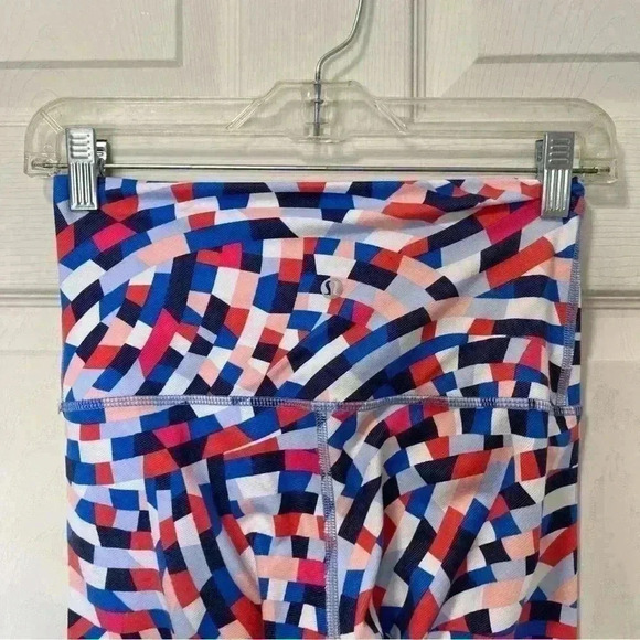 Lululemon Wunder Under Pant Hi-Rise Capoeira Multi Confett Yoga Gym Sz 6 - Picture 4 of 9